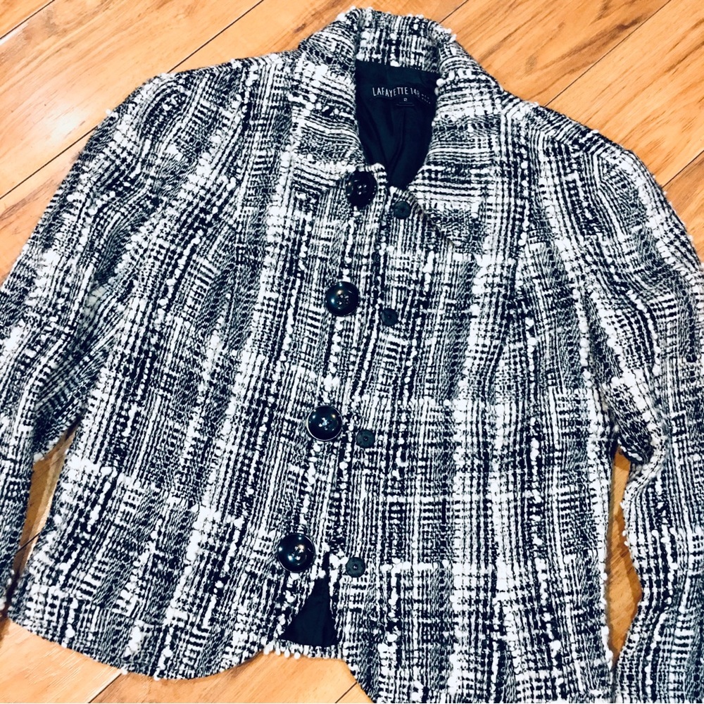 Lafayette 148 tweed blazer jacket coat workwear career luxury profession… - Picture 1 of 10